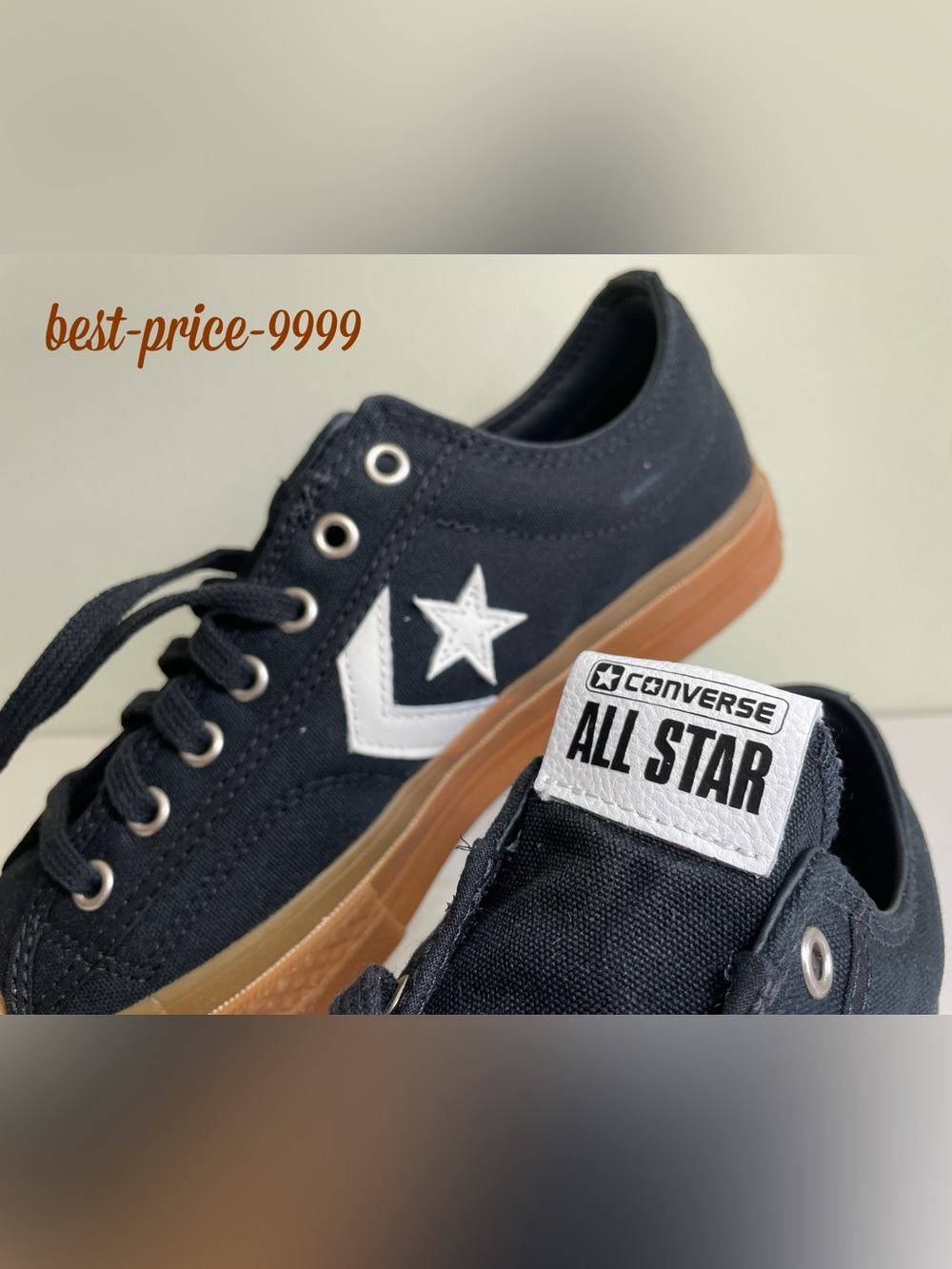 NIB - CONVERSE - M9/ W10.5 - Star Player 76 Low Top Black / Gum Sneaker -